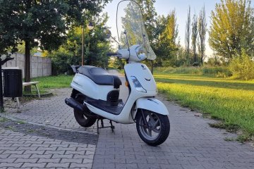 Motorower skuter SYM FIDDLE II 50 4T z szyba